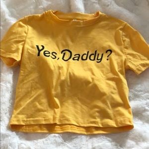 Yes, daddy? Crop top